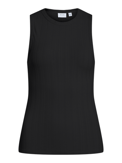 VIMIDESA O-NECK S/L TOP Sort