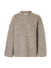 Slfgabriella Ls Knit New O-Neck Noos Mørkegrå
