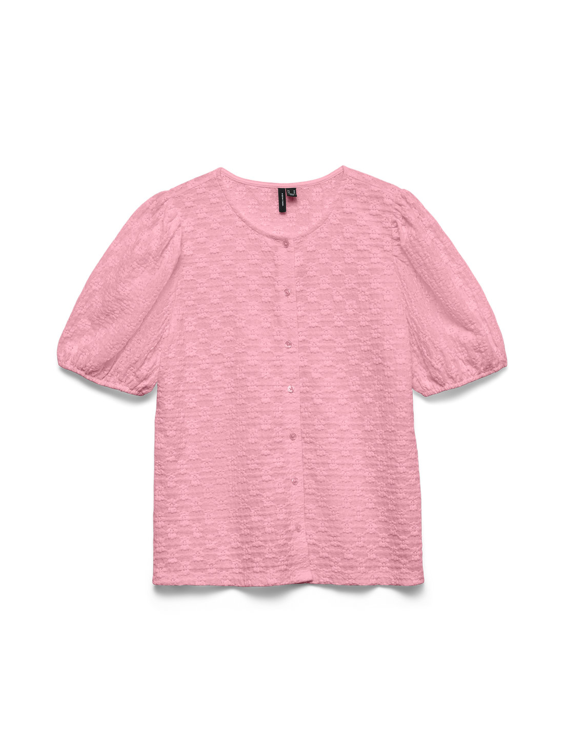 VMFLOWER SS O-NECK TOP JRS EXP SB6 Rosa
