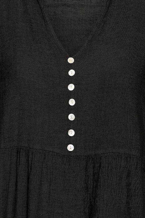 SBFONTANELLE LONG DRESS Jet Black