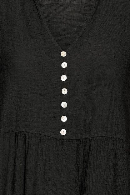 SBFONTANELLE LONG DRESS Jet Black