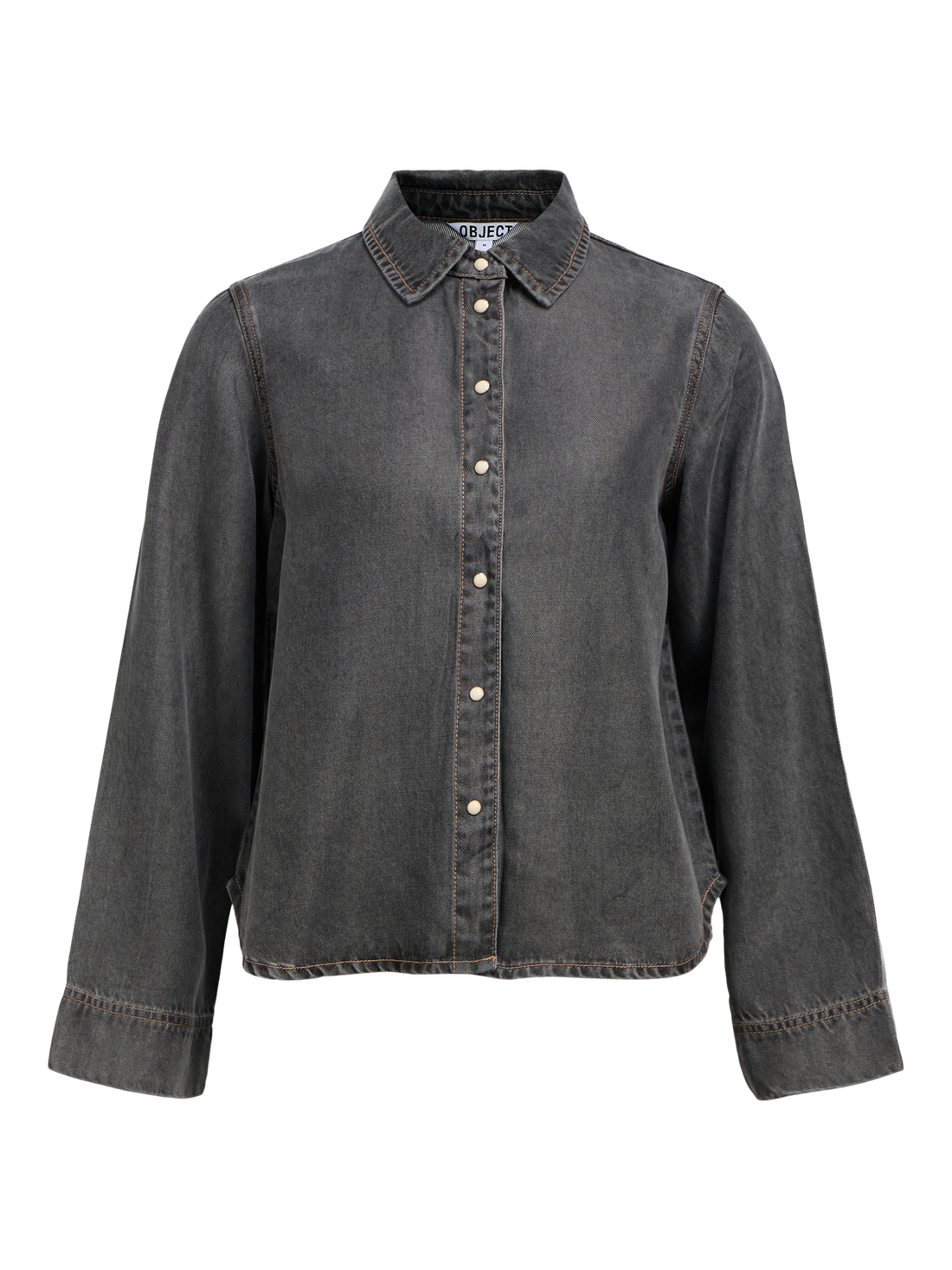 Objframe Lo L/s Shirt Noos Mellomgrå