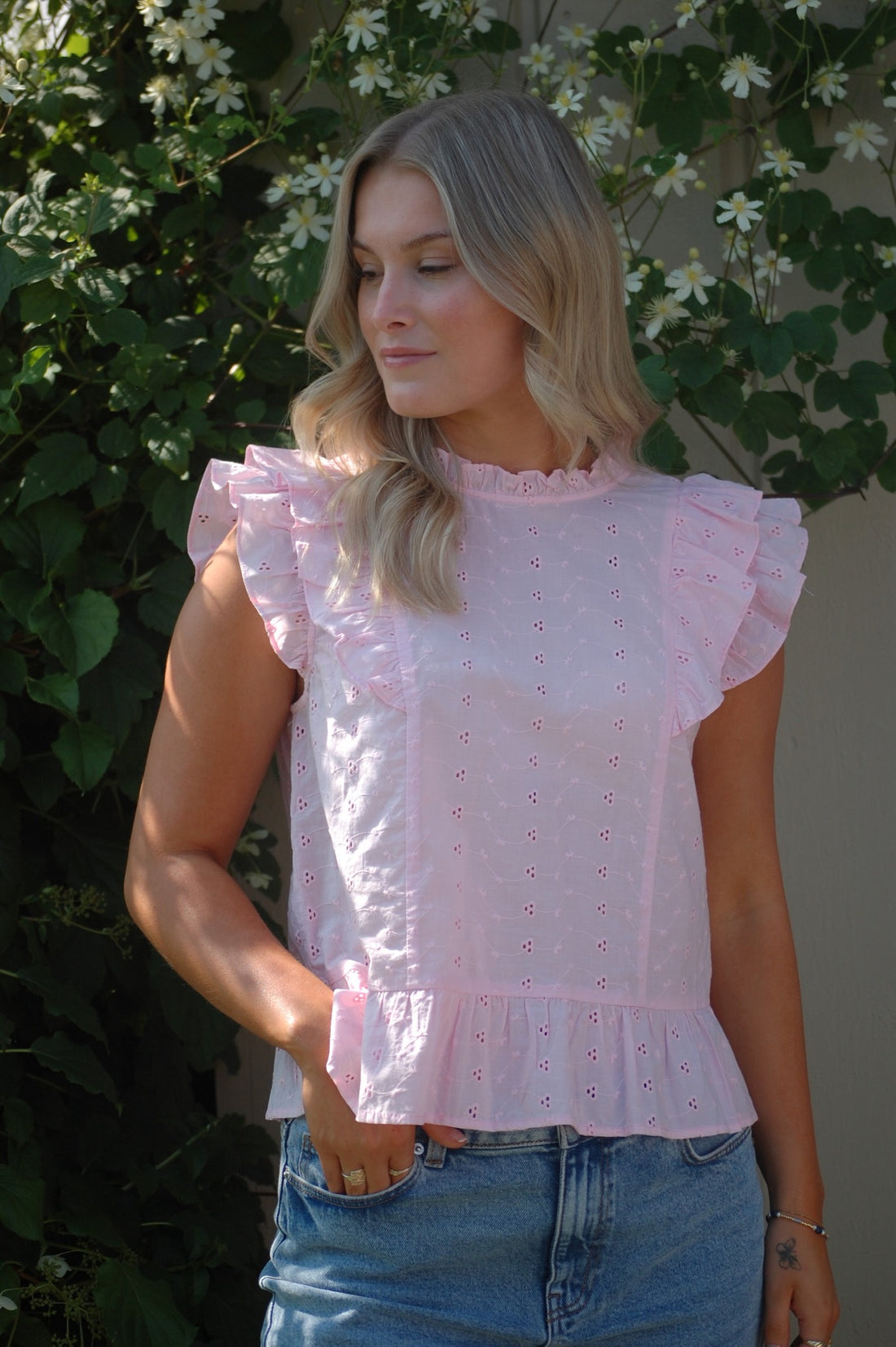 VMKAMMY SL HIGH NECK TOP VMA Rosa