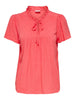 JDYLIMA LIFE S/S TOP WVN NOOS Mellomrosa