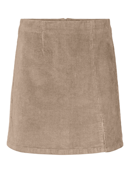 VMLULA NELLY HR SHORT CRDRY SKIRT NOOS Lysebrun