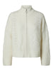 Slfvera Ls Knit Zip Cardigan Ex Klar Hvit