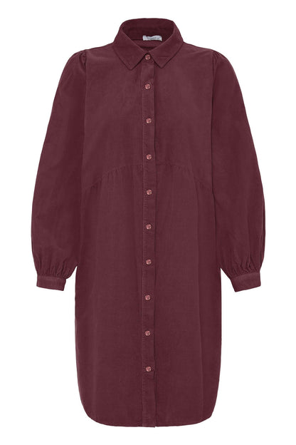 Sbladycord Dress Cabernet