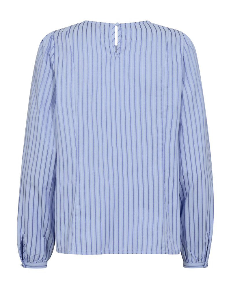 FQISA-BLOUSE Lyseblå
