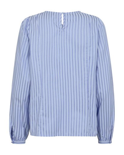 FQISA-BLOUSE Lyseblå