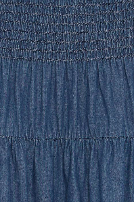 PZJILL SKIRT Dark Blue Denim