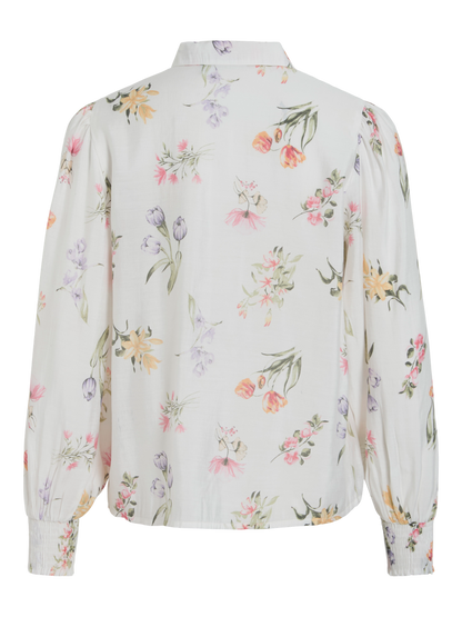 VIEDNANA FIR L/S SHIRT/LN Klar Hvit