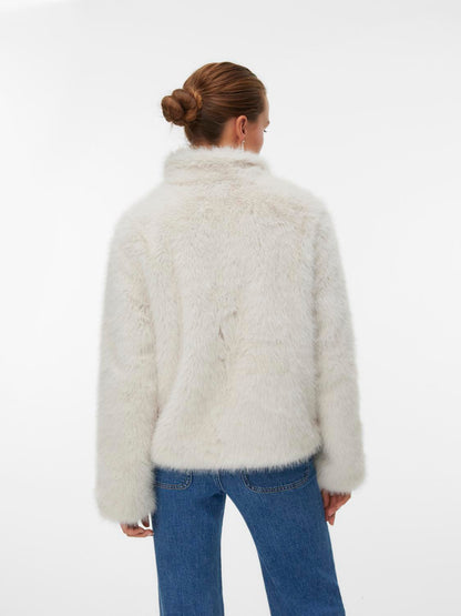 Vmmonroe Short Jacket Noos Lysegrå