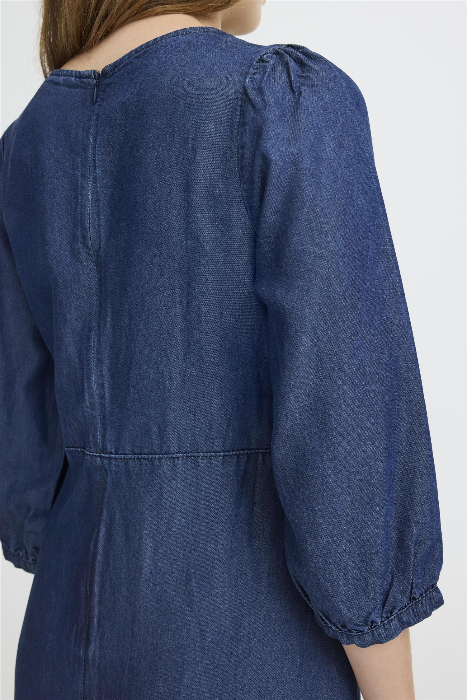 Pzsevielle Dress Un-Washed Denim