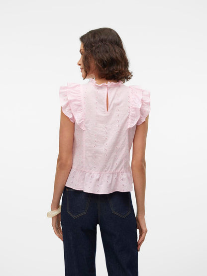 VMKAMMY SL HIGH NECK TOP VMA Rosa