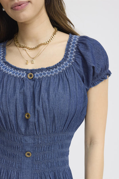 SBMOLLY DRESS Dark Denim