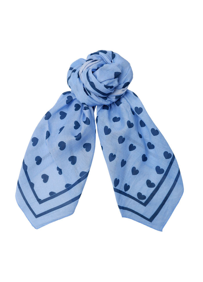 BcClaudia love mini scarves Blå