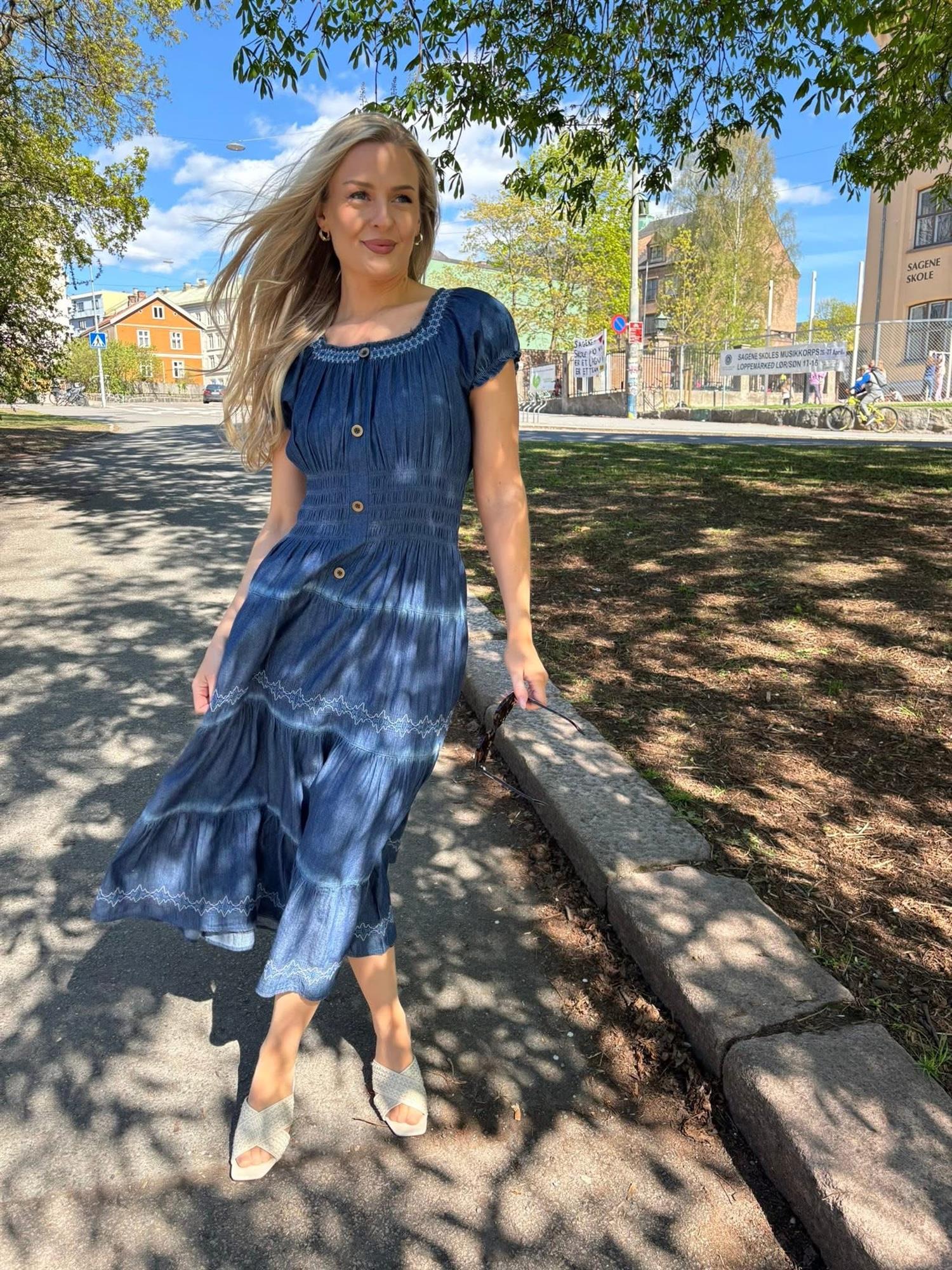 SBMOLLY DRESS Dark Denim