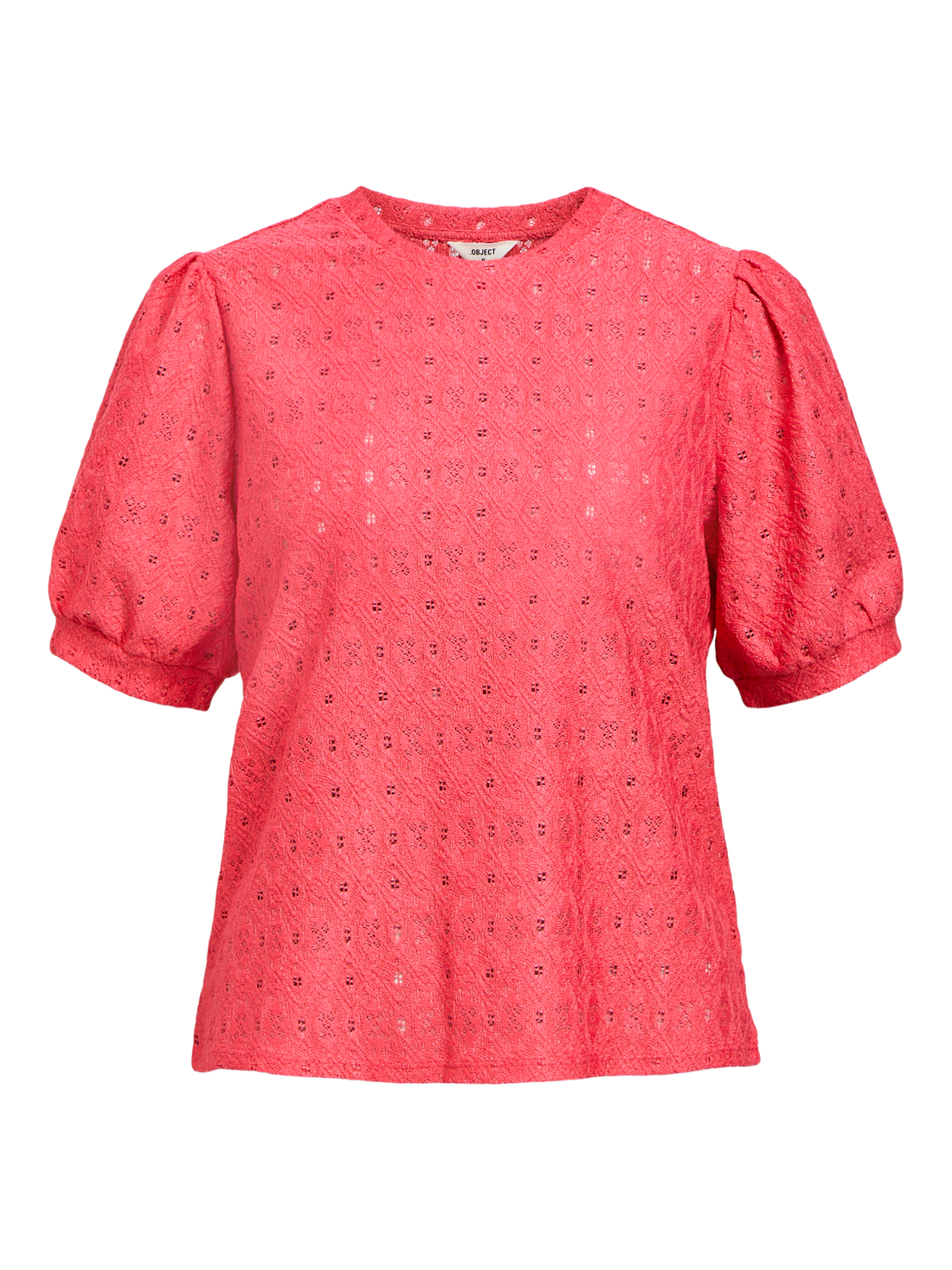 OBJLAILA S/S RE TOP NOOS Mørkerosa