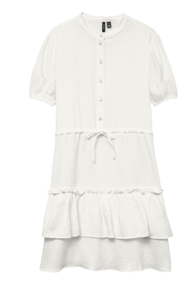 VMNATTI SS V-NECK SHORT DRESS WVN EXP Hvit