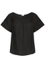 SBFONTANELLE SS BLOUSE Jet Black