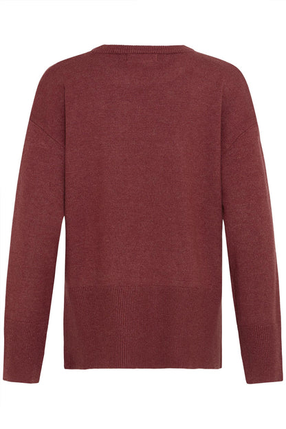 Pzsteffi Oneck Pullover Spiced Apple Melange
