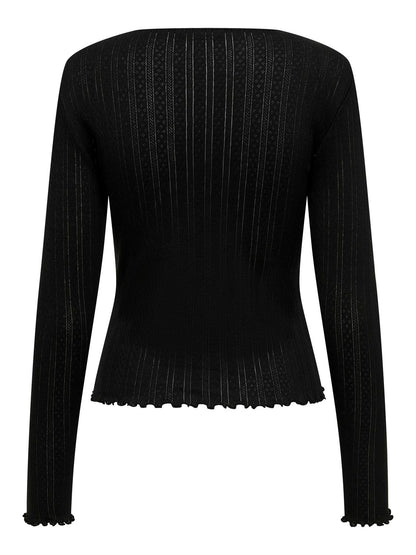 Onlcarlotta L/s Top Noos Jrs Sort