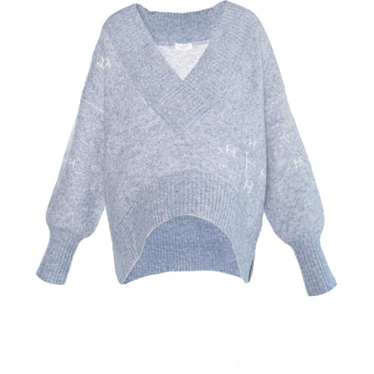 FAM V-neck Sweater Blå