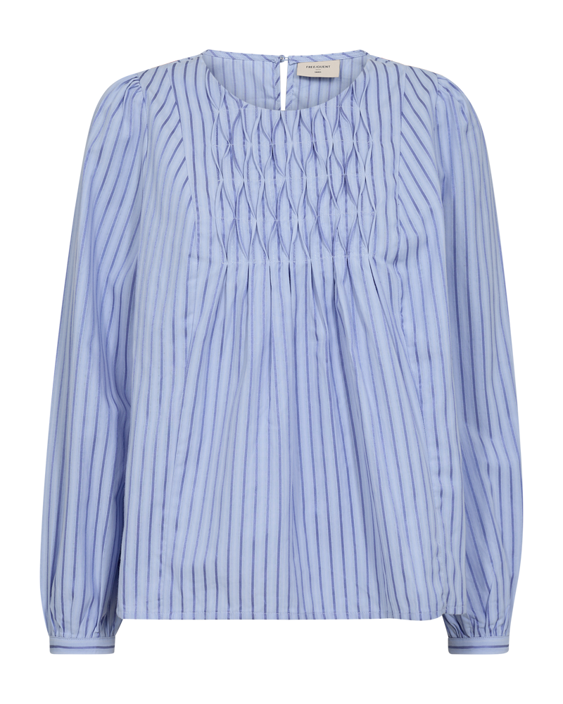 FQISA-BLOUSE Lyseblå