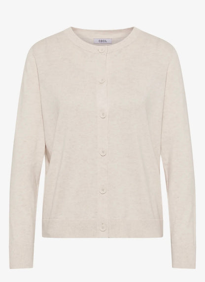 NOS  button cardigan Lys Beige
