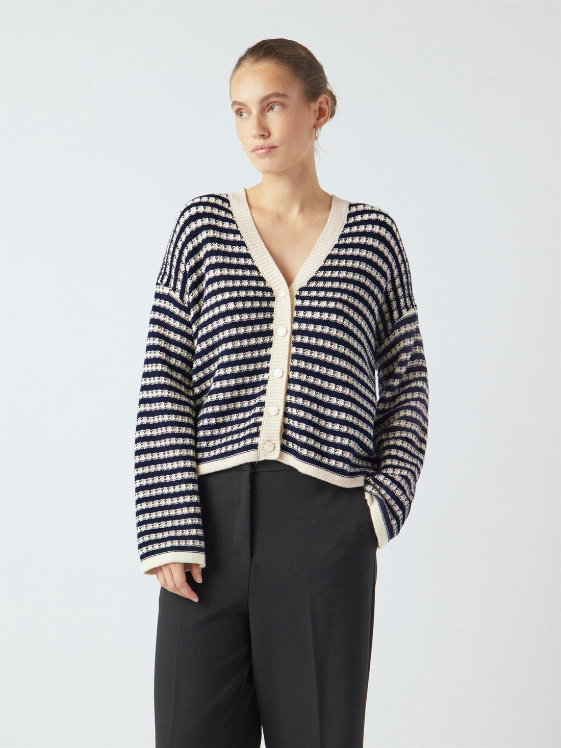 YAScibyl ls knit cardigan noos Marine