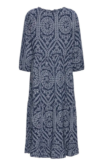SBALEXA LACE LONG DRESS Marine
