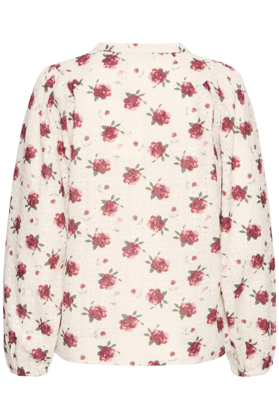 Pzwilla Ls Shirt White Red Flower