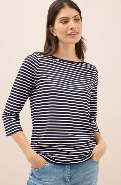 BASIC STRIPE BOATNECK Marine
