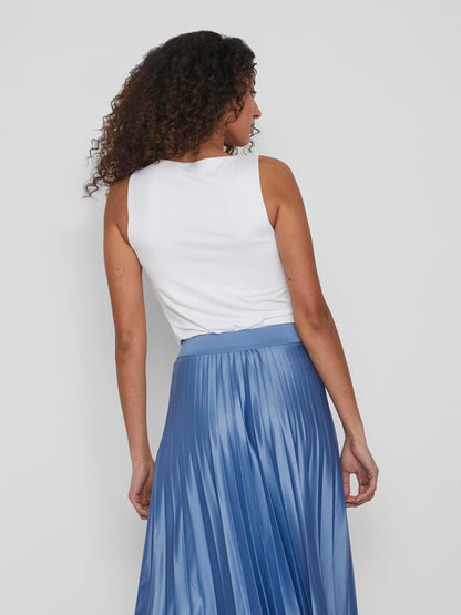 VIKENZA U-NECK S/L TANK TOP Klar Hvit