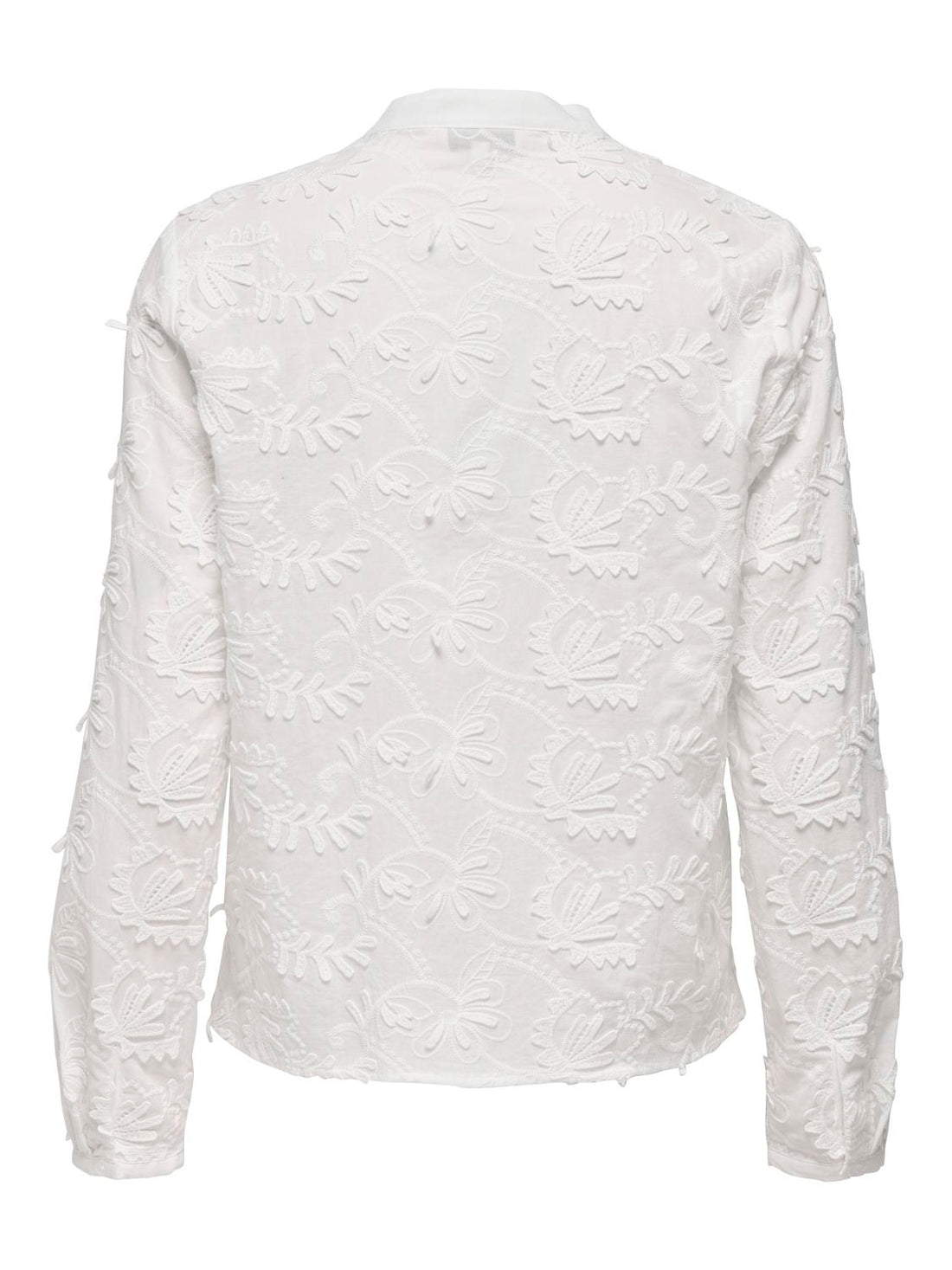 Onlcarmen Fr L/s 3d Emb Shirt Wvn Cs Hvit