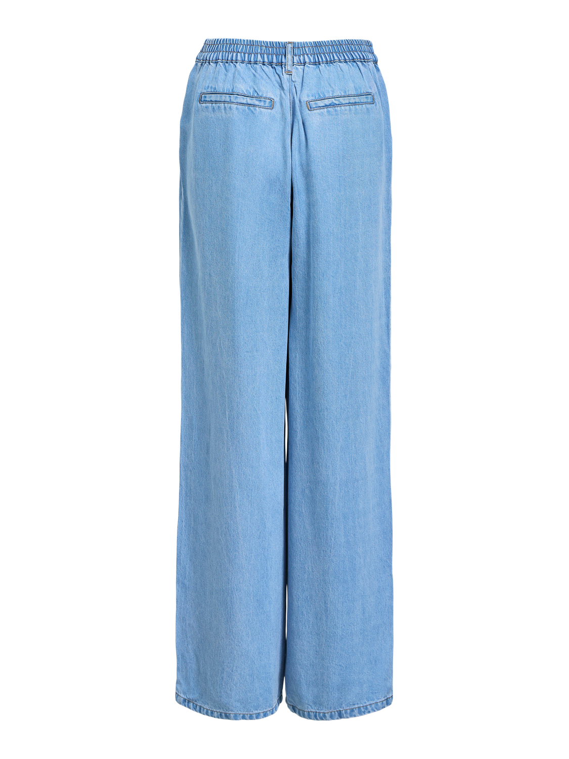 OBJFRAME LISA WIDE MW PANTS NOOS Lyseblå