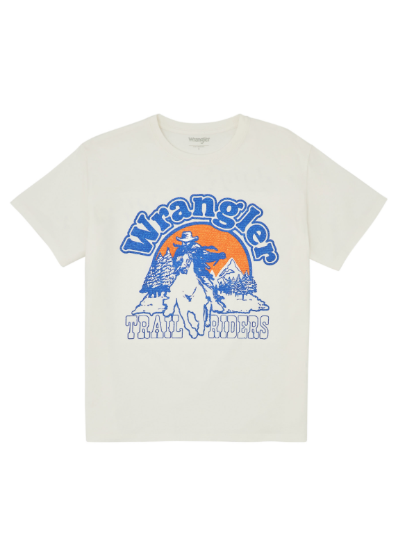 GIRLFRIEND TEE WORN WHITE