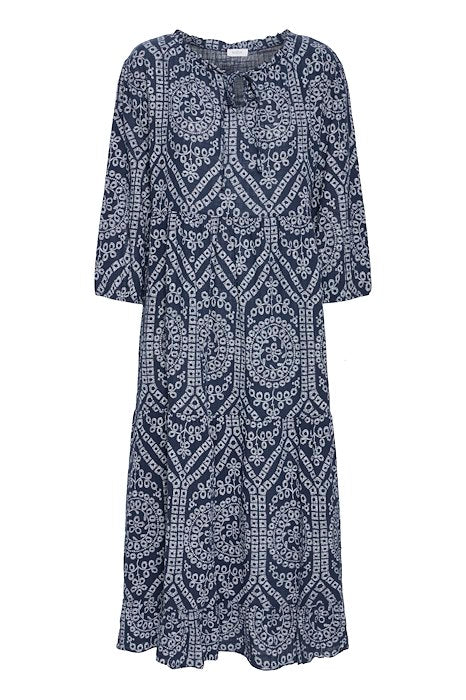 SBALEXA LACE LONG DRESS Navy Blazer