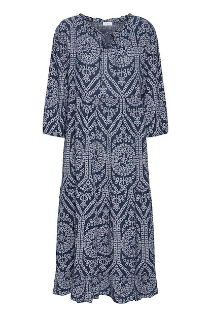 SBALEXA LACE LONG DRESS Navy Blazer