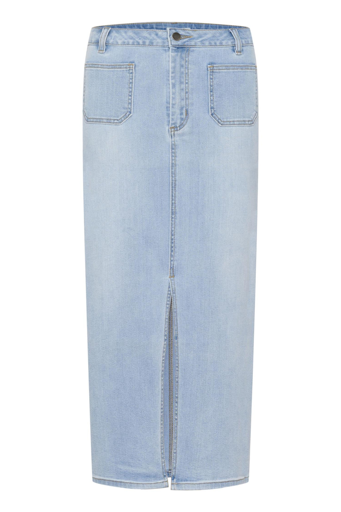 KAkarla Denim Skirt Light Blue Washed Denim