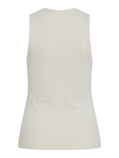 VIMIDESA O-NECK S/L TOP Lysegrå