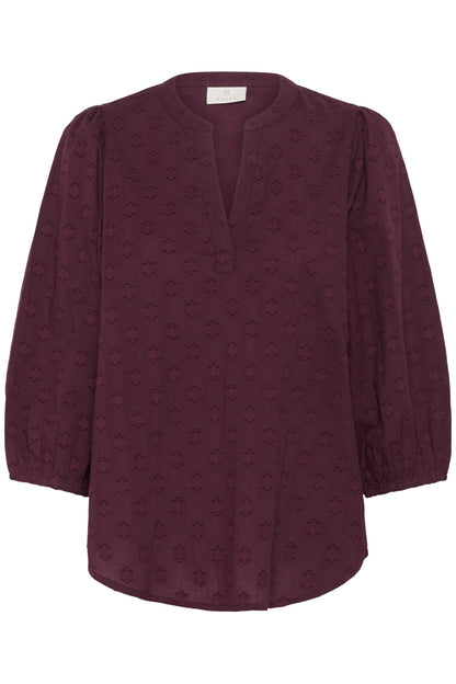 Kaenya Blouse 3/4 Sl Windsor Wine