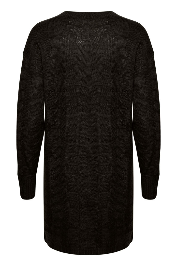 KAEMRIA  KNIT CARDIGAN Svart