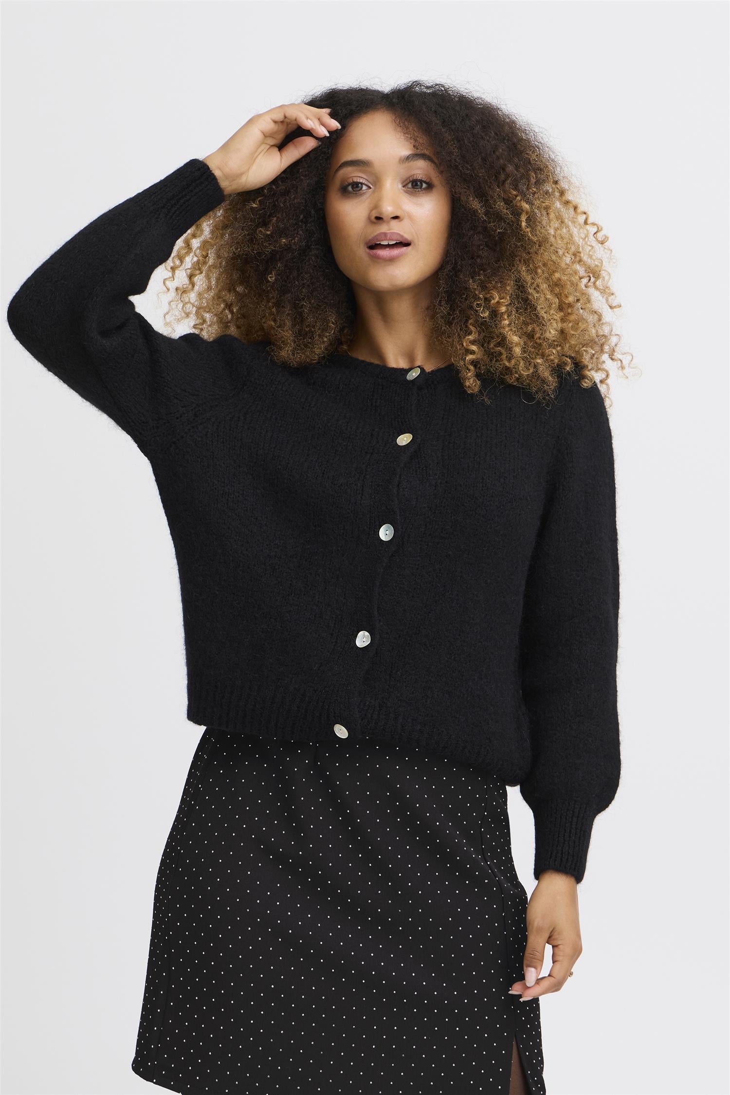 Sbgulvig Knit Cardigan Jet Black