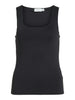 VIKENZA U-NECK S/L TANK TOP Sort