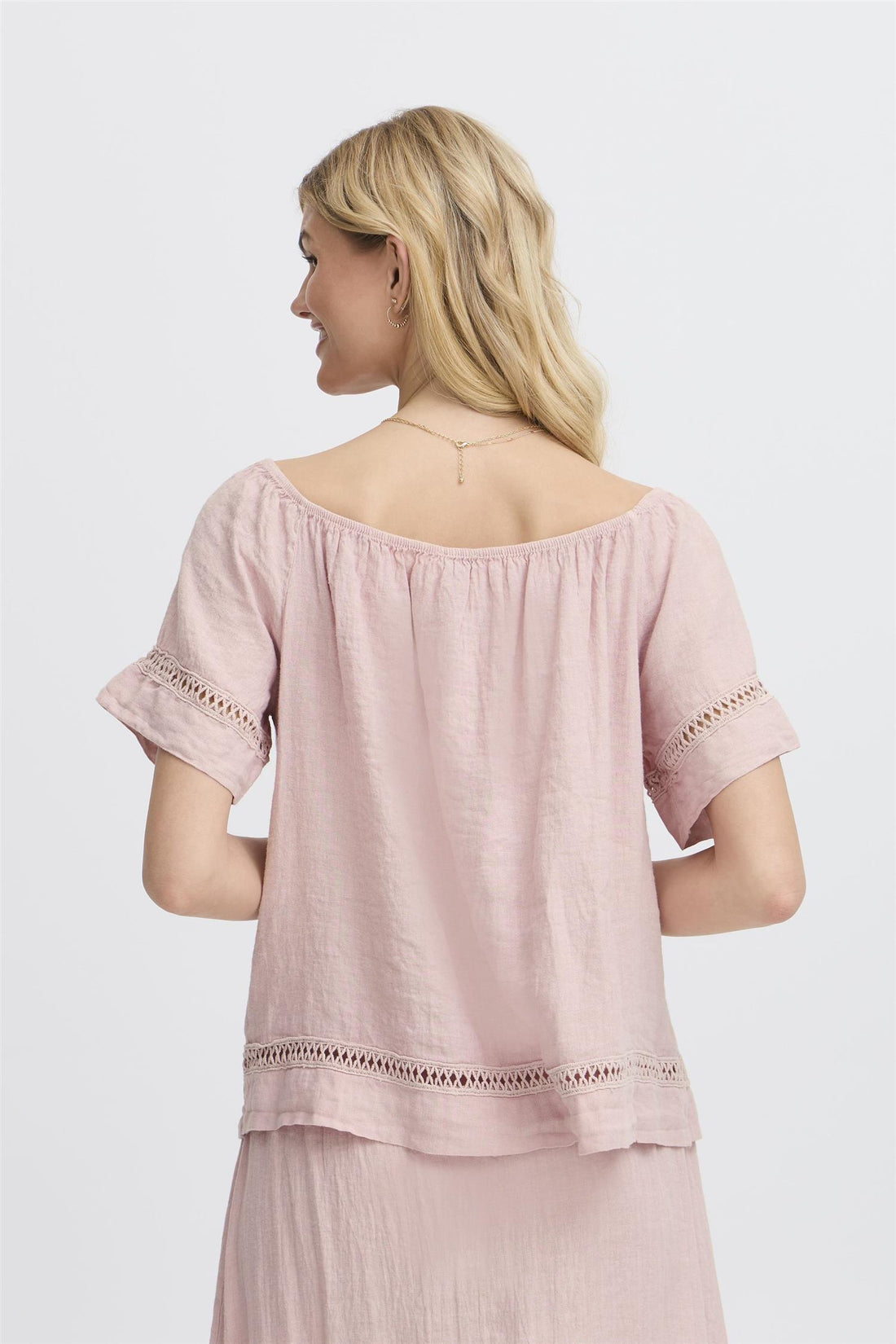 SBFONTANELLE SS BLOUSE Rose Smoke