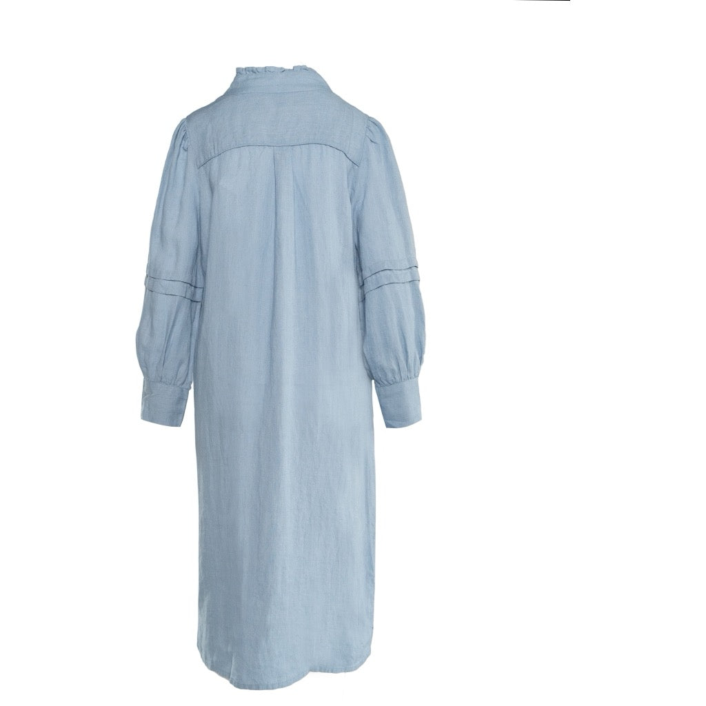 SARI Linen Dress Blå