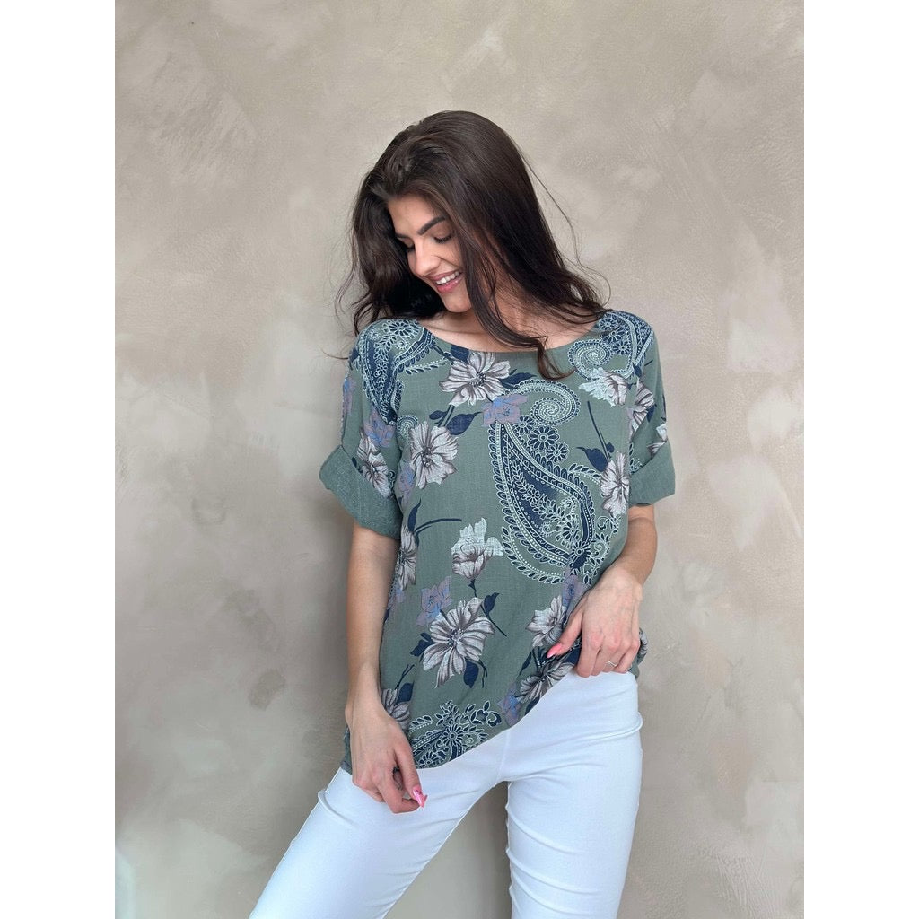 LINDA Print 25 Khaki