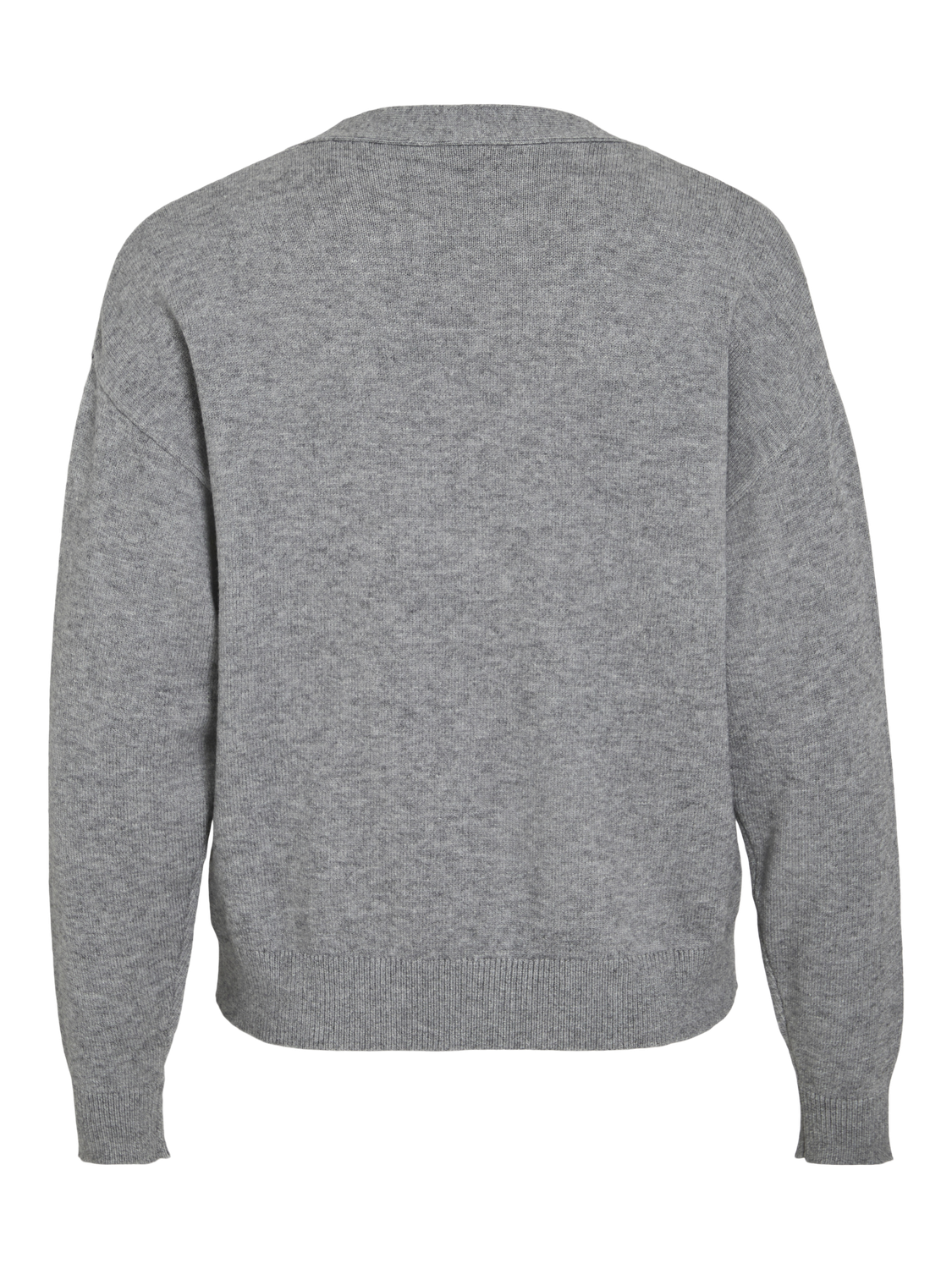 Viril V-Neck Knit Cardigan - Noos Mellomgrå