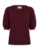 FQCLARRY-PULLOVER Burgunder